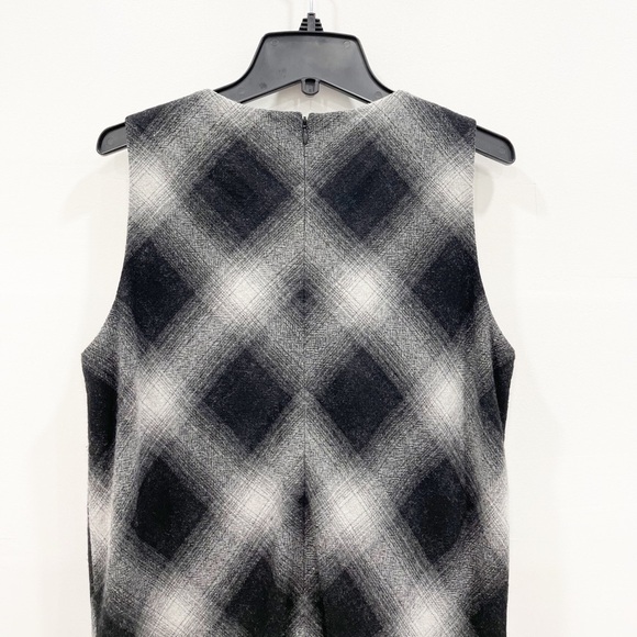 Robert Rodriguez Wool Plaid Sleeveless Dress Bow 6 - Picture 7 of 10